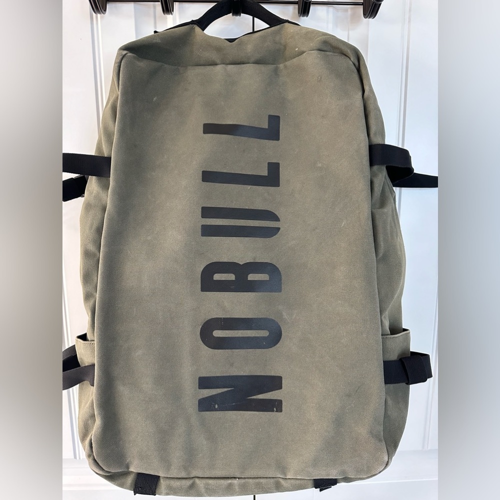 Nobull waxed canvas backpack